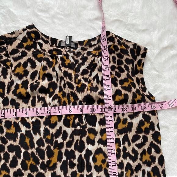 J. Crew Silk Leopard Tank Top Size 00 - Picture 3 of 5